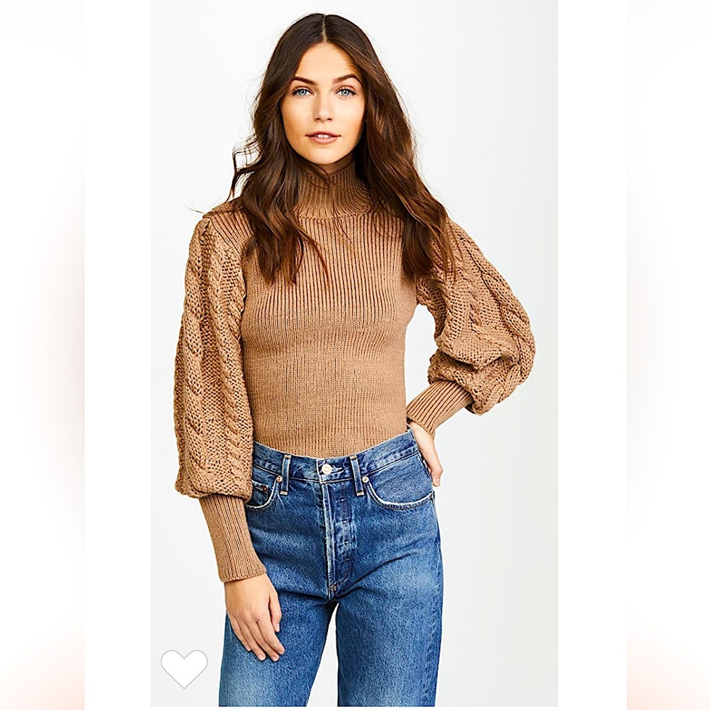 CAROLINE CONSTAS Chunky Cable Knit Sweater